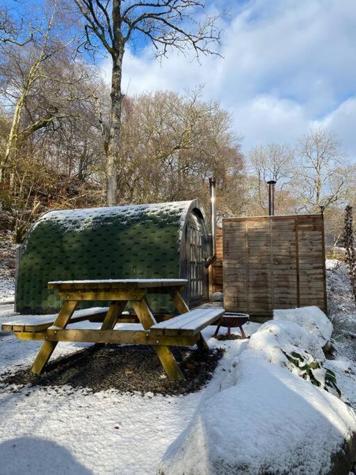 Pine Cosy Winter Cabin - Hot Tub & Log Burner Apartman Barmouth Kültér fotó