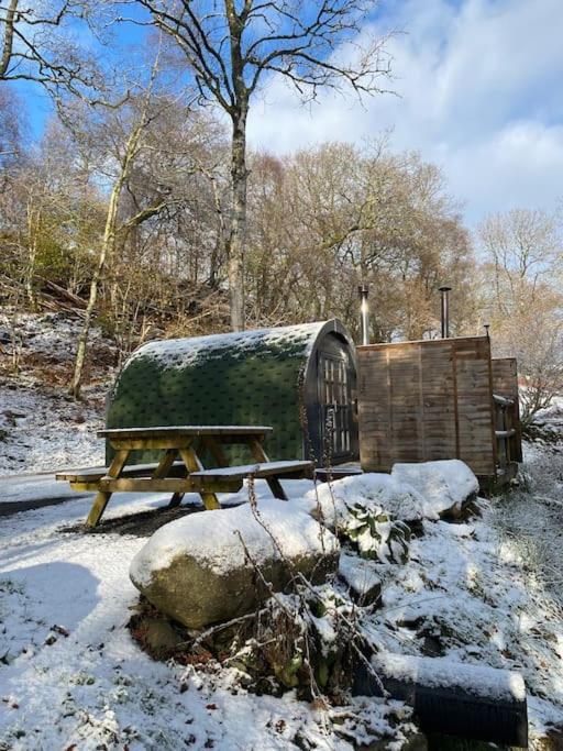 Pine Cosy Winter Cabin - Hot Tub & Log Burner Apartman Barmouth Kültér fotó